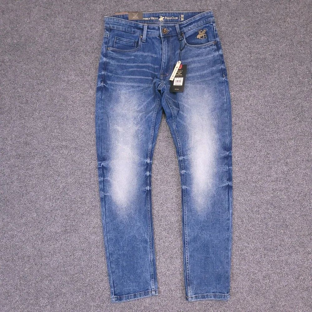 NWT Beverly Hills‎ Polo Club Jeans Mens 30x30 Slim Modern Stretch Tapered